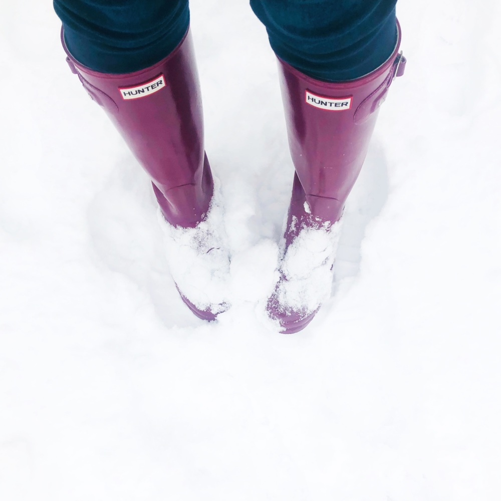 Hunter Rain Boots - Fuchsia/Purple Glossy